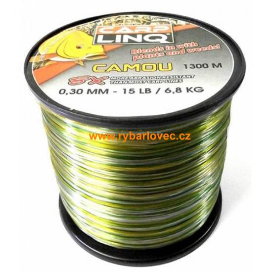 Vlasec Carp Linq Camou Green 0,30mm/6,8kg/1300m